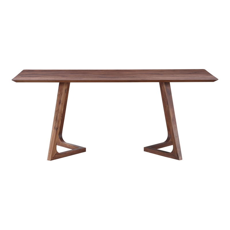 Pemberly Row Modern / Contemporary Dining Table in Brown Finish