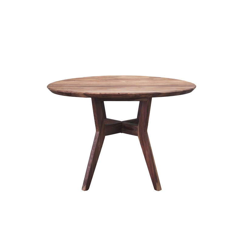 Pemberly Row Modern Urban Solid Sheesham Wood Dining Table - Brown