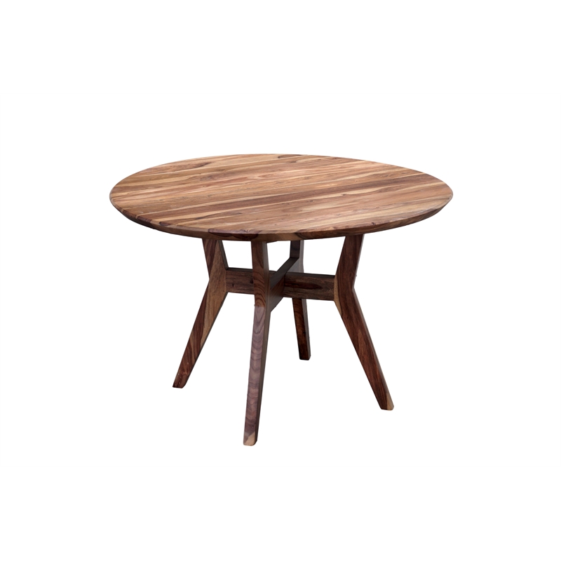 Pemberly Row Modern Urban Solid Sheesham Wood Dining Table - Brown