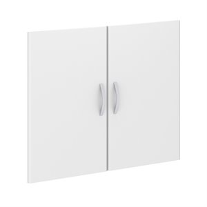 Pemberly Row 2 Door Kit for Bookcase in White - Engineered Wood