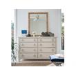 Pemberly Row Modern / Contemporary Rattan Mirror in Brown Finish