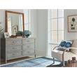 Pemberly Row Modern / Contemporary Rattan Mirror in Brown Finish