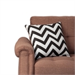 Pemberly Row Fabric Reversible Sectional Sofa Set in Light Coffee Color