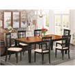 Pemberly Row 7-piece Wood Dining Set with Linen Seat in Cherry