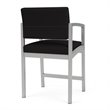 Pemberley Row Steel Black Hip Chair Silver Matrex Support System 38