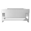 Pemberly Row Stainless Steel Floor Mop Sink with Deep Basin in Silver