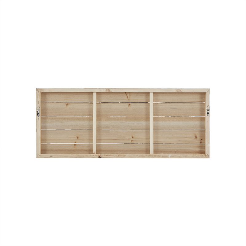 Pemberly Row Traditional MDF Wood Perched Birds Hand Painted Plank in Gray