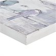 Pemberly Row Traditional MDF Wood Perched Birds Hand Painted Plank in Gray