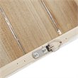Pemberly Row Traditional MDF Wood Perched Birds Hand Painted Plank in Gray