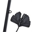Pemberly Row Transitional Metal Gingko Leaves Wall Art in Black