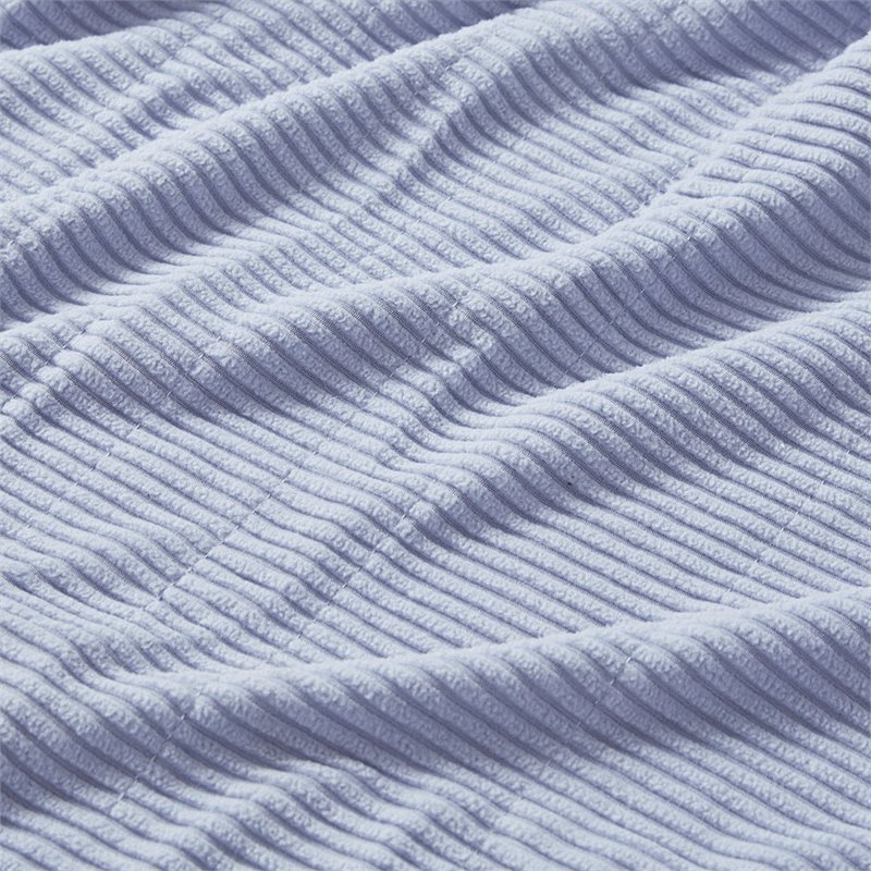 Pemberly Row Polyester Knitted Micro Fleece Solid Textured Heated Blanket - Blue