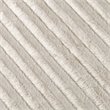 Pemberly Row 100 Percent Polyester Brushed Long Fur Knitted Throw in Ivory