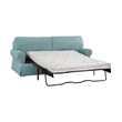 Pemberley Row Fabric Turquoise Sleeper Sofa Rectangular Reversible Unassembled