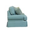 Pemberley Row Fabric Turquoise Sleeper Sofa Rectangular Reversible Unassembled