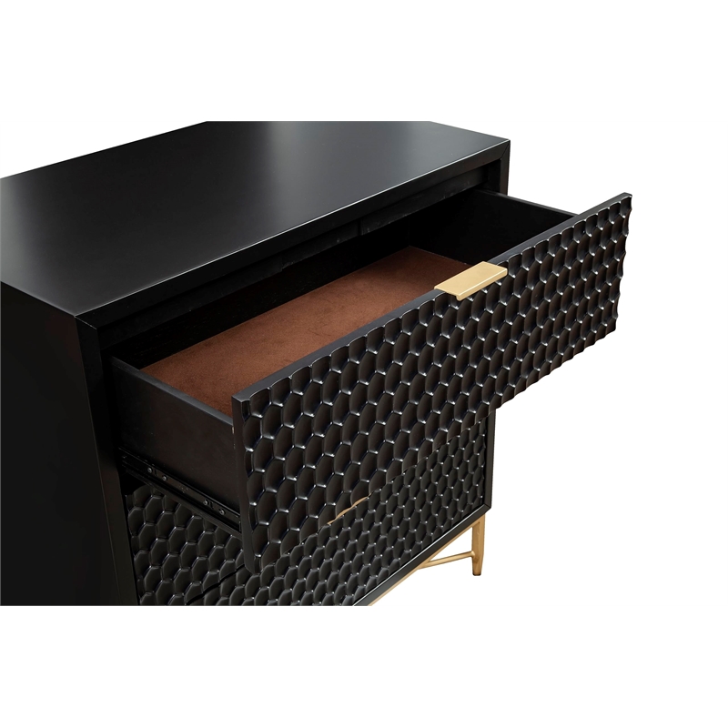 Pemberly Row Modern / Contemporary 5 Drawer Chest in White Finish
