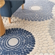 Pemberly Row 9' x 12' Blue/Gray Contemporary Indoor/Outdoor Rug