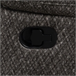 Pemberly Row Modern Polyester Fabric Console Loveseat in Charcoal