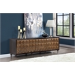 Pemberly Row Contemporary Wood 2 Drawers Console Cabinet in Espresso