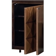 Pemberly Row Contemporary Wood 2 Drawers Console Cabinet in Espresso