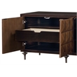 Pemberly Row Contemporary Wood 2 Drawers Console Cabinet in Espresso