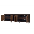 Pemberly Row Contemporary Wood 2 Drawers Console Cabinet in Espresso