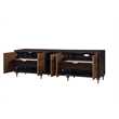 Pemberly Row Contemporary Wood 2 Drawers Console Cabinet in Espresso