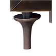 Pemberly Row Contemporary Wood 2 Drawers Console Cabinet in Espresso