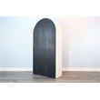 Pemberly Row Contemporary Arched Solid Wood Bookcase in White