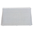 Pemberley Row Rattan White Console Table Rectangular Scalloped 54.3