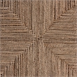Pemberly Row Contemporary Japandi Natural Seagrass Coffee Table