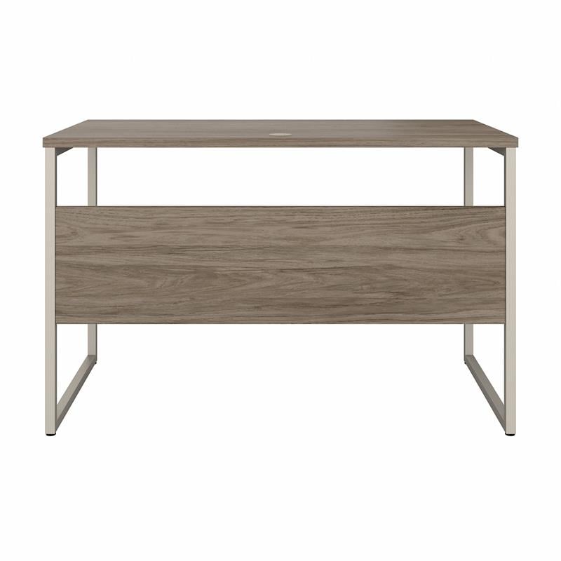 Pemberly Row 48W x 24D Computer Table Desk in Modern Hickory - Engineered Wood
