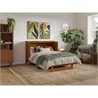 Pemberly Row Full Murphy Bed Chest w/ Mattress & Built-in Charger - Light Toffee