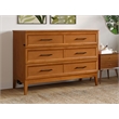 Pemberly Row Full Murphy Bed Chest w/ Mattress & Built-in Charger - Light Toffee