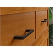 Pemberly Row Full Murphy Bed Chest w/ Mattress & Built-in Charger - Light Toffee
