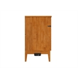 Pemberly Row Full Murphy Bed Chest w/ Mattress & Built-in Charger - Light Toffee