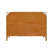 Pemberly Row Full Murphy Bed Chest w/ Mattress & Built-in Charger - Light Toffee