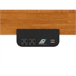 Pemberly Row Full Murphy Bed Chest w/ Mattress & Built-in Charger - Light Toffee