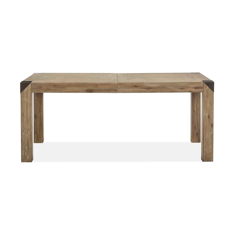 Pemberly Row Contemporary Rectangular Dining Table in Natural