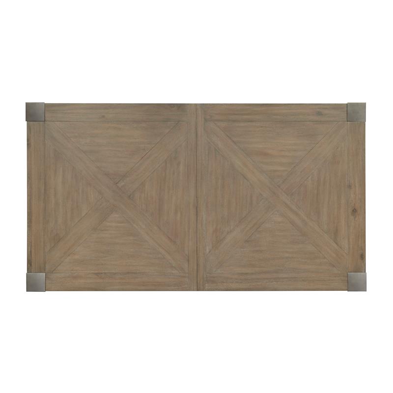 Pemberly Row Contemporary Rectangular Dining Table in Natural