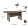 Pemberly Row 72W Boat Shaped Conference Table in Hickory - Engineered Wood