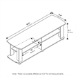 Pemberly Row Wood Entertainment Center TV Stand for TV up to 50