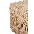 Pemberley Row Kubu Wicker Tan Storage Trunk Rectangular Handmade 37