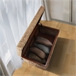 Pemberley Row Kubu Wicker Tan Storage Trunk Rectangular Handmade 37