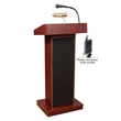 Pemberly Row Lectern with Tie Clip/ Lavalier Mic in Mahogany