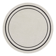Pemberly Row 8' Round Ivory/Black Contemporary Indoor/Outdoor Rug