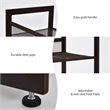 Pemberly Row 4-Tier Adjust to Flat Slant Shoe Rack / Organizer in Brown