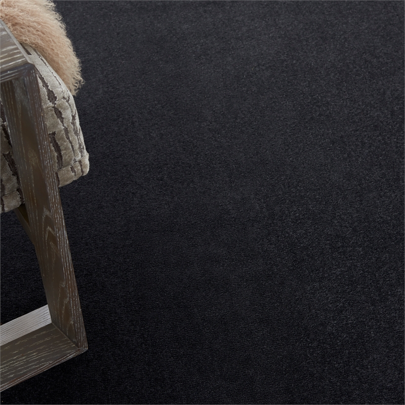 Pemberly Row 8' x 10' Black Fabric Outdoor Area Rug (8' x 10')