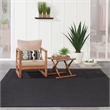 Pemberly Row 8' x 10' Black Fabric Outdoor Area Rug (8' x 10')