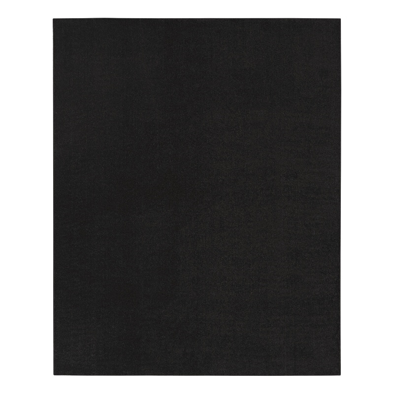 Pemberly Row 8' x 10' Black Fabric Outdoor Area Rug (8' x 10')