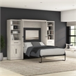 Pemberly Row Full Murphy Bed and Wardrobes (113W) - Engineered Wood in White